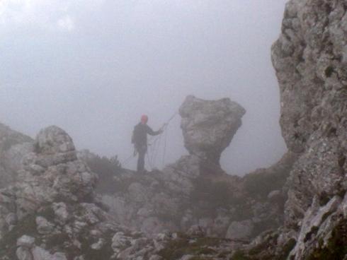 Alen na zadnjem stojišču Zgornjrega stebra